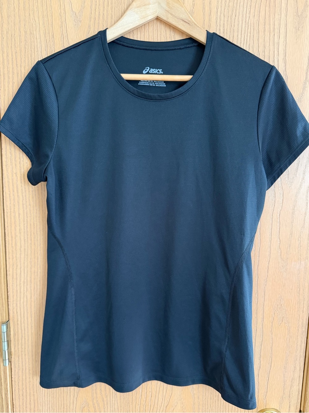 ASICS EIC Black Short Sleeve Crewneck Performance Athletic Tee Women’s Size L